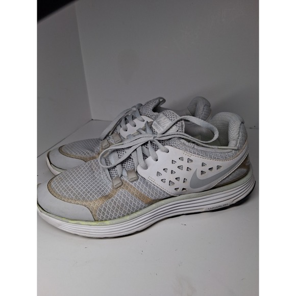 Nike Lunarlon Running Shoes Women's Size 8 Gray Athletic Sneakers - Picture 1 of 10